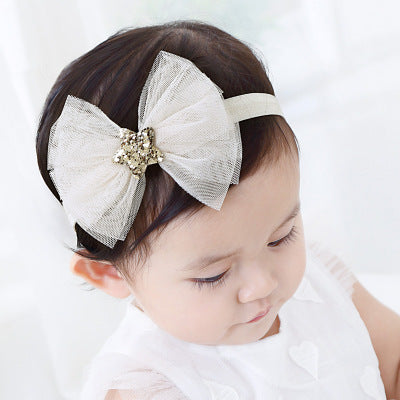 Star bow baby headband Pink Iolaus