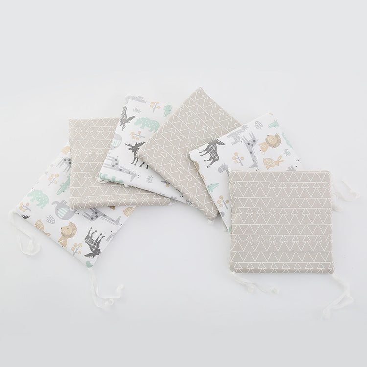 Cotton Crib Bed Circumference Baby Anti-collision Kit Pink Iolaus