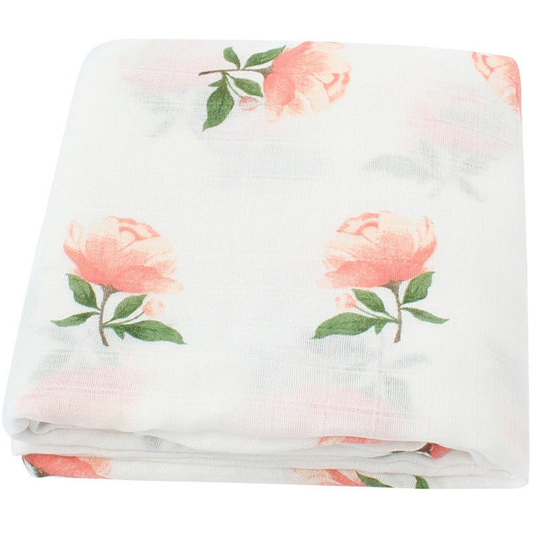 Organic cotton cloth baby swaddled baby blanket Pink Iolaus