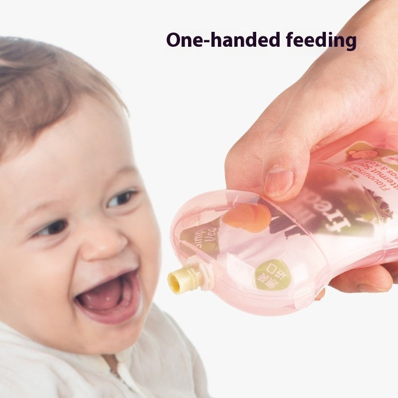 Baby Toddler Food Supplement Bags Children Fruit Boxes Juice Yogurt Pink Iolaus