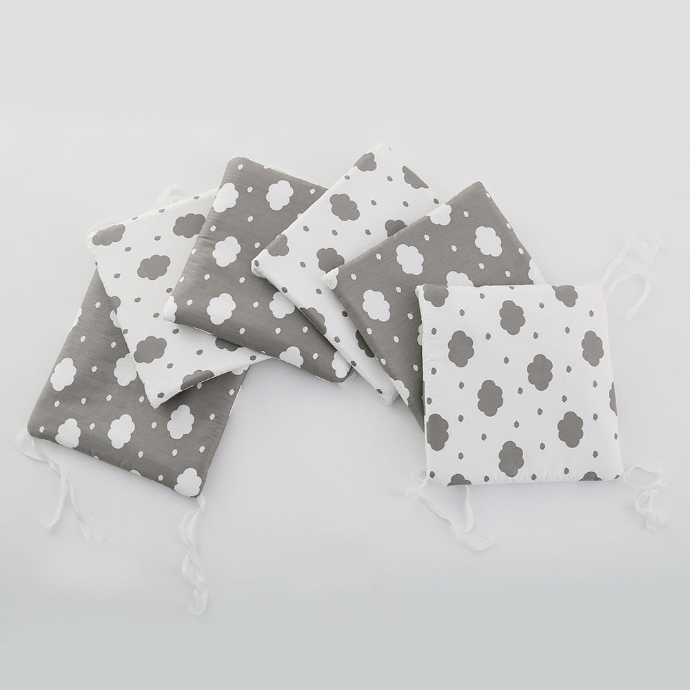 Cotton Crib Bed Circumference Baby Anti-collision Kit Pink Iolaus