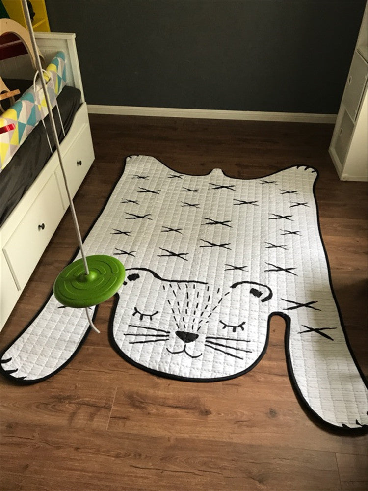 Toys Baby Play Mat Kids Carpet White Tiger Plush Rugs For Liveing Room Decoration Floor Mats Developing Mat For Children Pink Iolaus