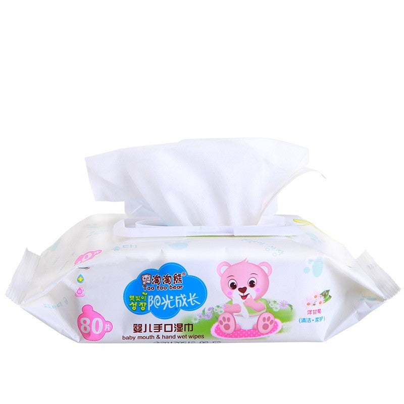 Wet wipes baby 80 pumping baby wipes with lid Pink Iolaus