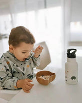 Waterproof Baby Food Supplement Bib Gown Pink Iolaus