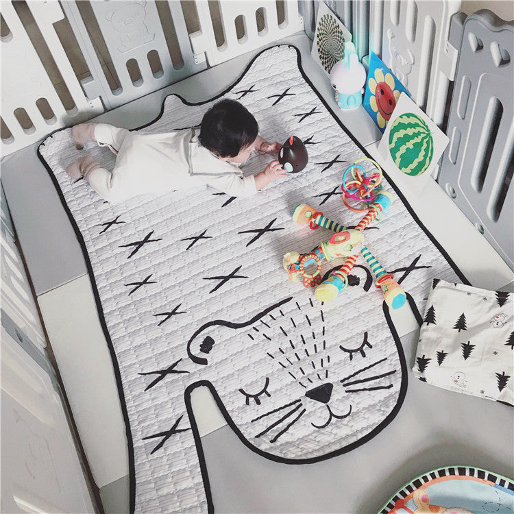 Toys Baby Play Mat Kids Carpet White Tiger Plush Rugs For Liveing Room Decoration Floor Mats Developing Mat For Children Pink Iolaus