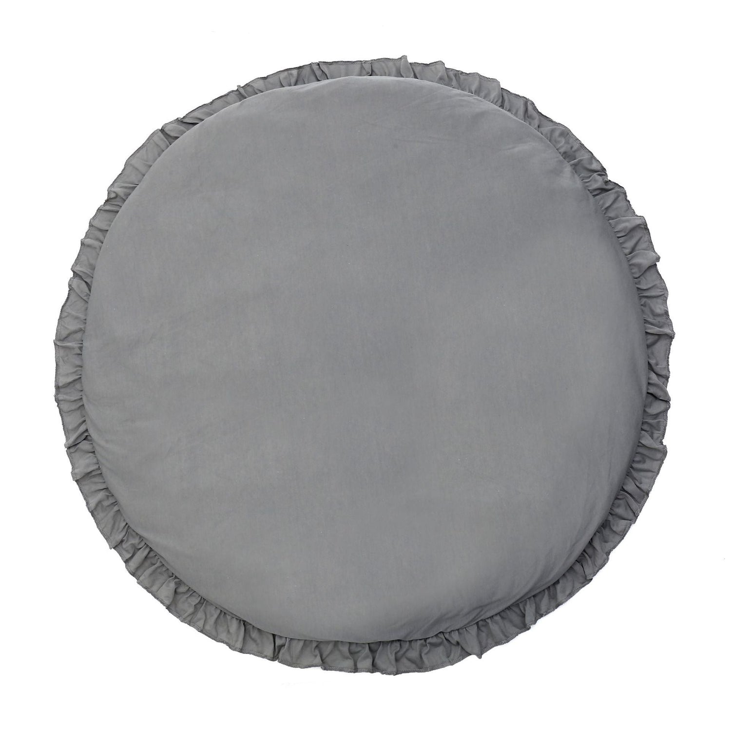 INS Round Solid Color Lace Play Mat Crawling Mat Baby Premises Pink Iolaus