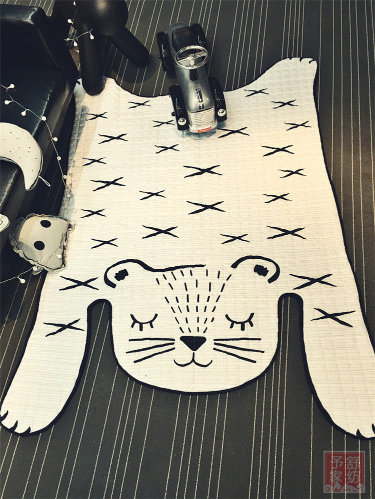Toys Baby Play Mat Kids Carpet White Tiger Plush Rugs For Liveing Room Decoration Floor Mats Developing Mat For Children Pink Iolaus