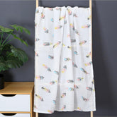 Cotton Cloth Swaddling Clothes Bath Towel Baby Blanket Pink Iolaus