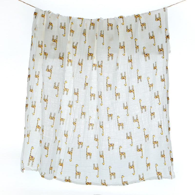 Cotton Cloth Swaddling Clothes Bath Towel Baby Blanket Pink Iolaus