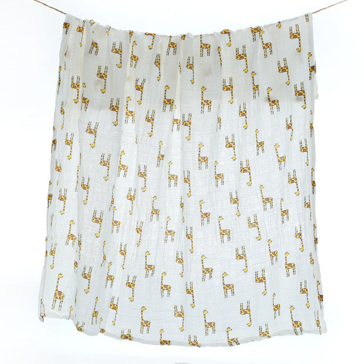 Cotton Cloth Swaddling Clothes Bath Towel Baby Blanket Pink Iolaus