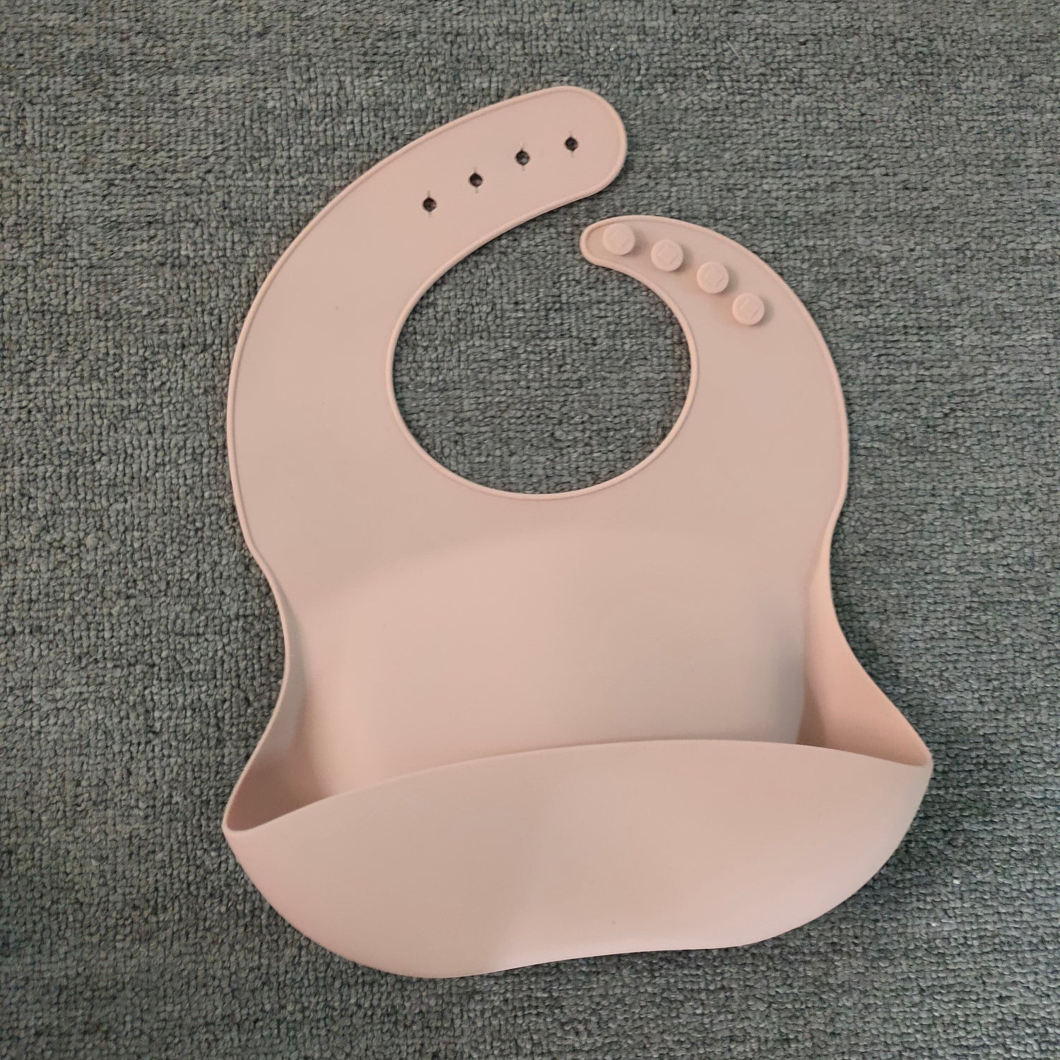 Soft Waterproof Silicone Baby Bib with Food Catcher, Baby Silicone Bib Pink Iolaus