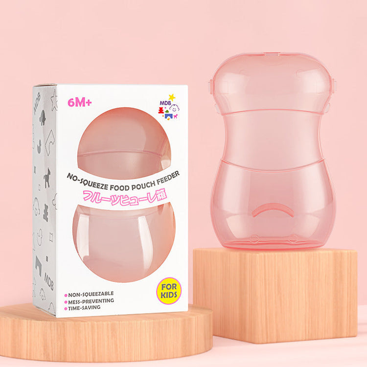 Baby Toddler Food Supplement Bags Children Fruit Boxes Juice Yogurt Pink Iolaus