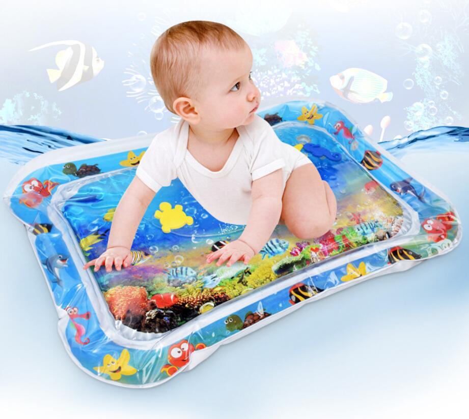 Baby Inflatable Water Mat, Infants Summer Beach Water Mat Patted Pad Water Cushion For Infants Toddlers Summer Activity Play Toys Baby Pillows Pink Iolaus