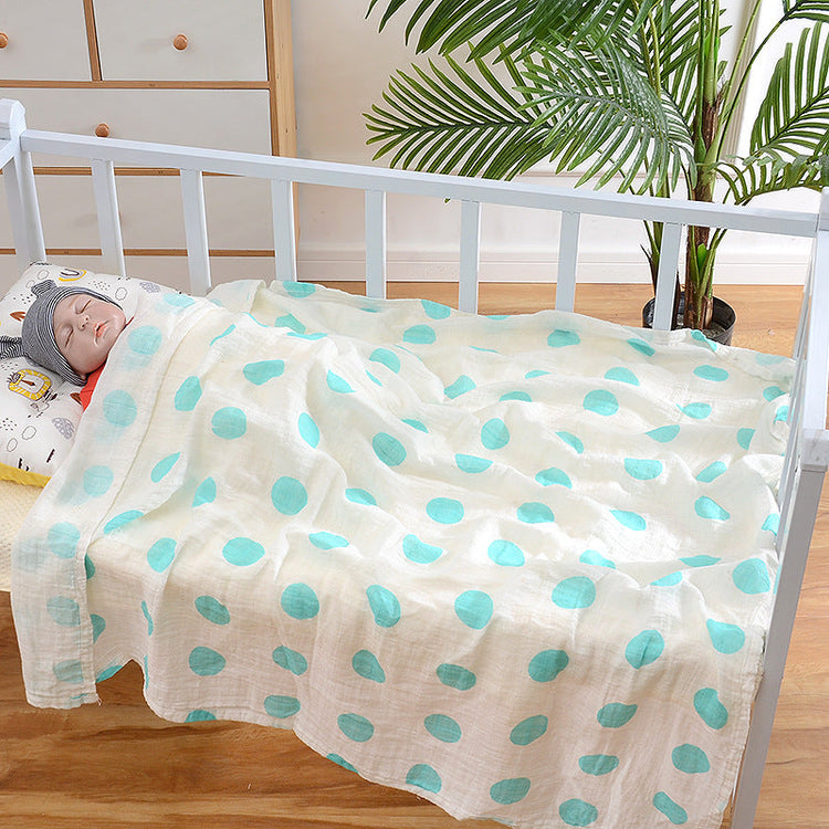 Cotton Cloth Swaddling Clothes Bath Towel Baby Blanket Pink Iolaus