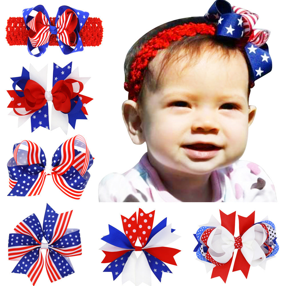 Children Headwear Baby Bow Barrettes Pink Iolaus
