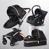 High Landscape Baby Stroller 360-degree Rotation 3-in-1 Basket Foldable null