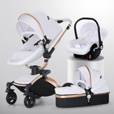 High Landscape Baby Stroller 360-degree Rotation 3-in-1 Basket Foldable null