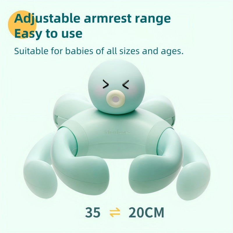 MiniJones Baby Standing Bath Support Wall Mount Adjustable Height Suction Cup Bathtub Shower Holder For Above 9 Months null