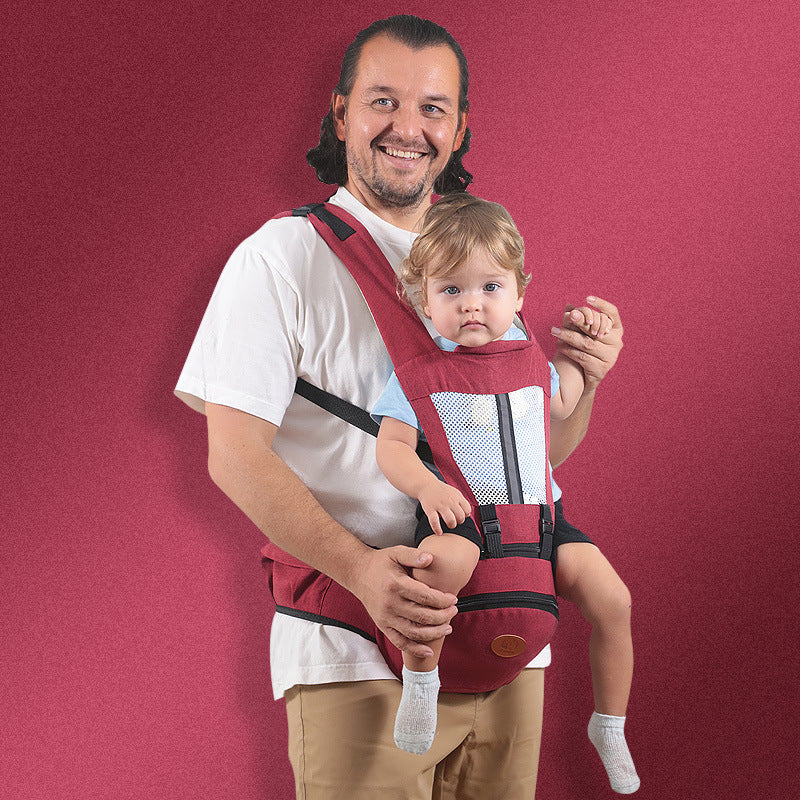 Multifunctional Waist Stool Products Baby Front And Rear Carrier Pink Iolaus