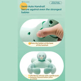 MiniJones Baby Standing Bath Support Wall Mount Adjustable Height Suction Cup Bathtub Shower Holder For Above 9 Months null