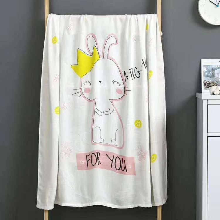 Cotton Cloth Swaddling Clothes Bath Towel Baby Blanket Pink Iolaus