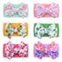 Nylon Bow Hair Band Baby Cute Soft Bow Printed Headband Baby Headscarf Pink Iolaus