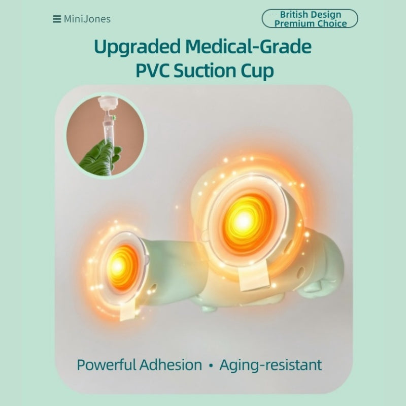 MiniJones Baby Standing Bath Support Wall Mount Adjustable Height Suction Cup Bathtub Shower Holder For Above 9 Months null