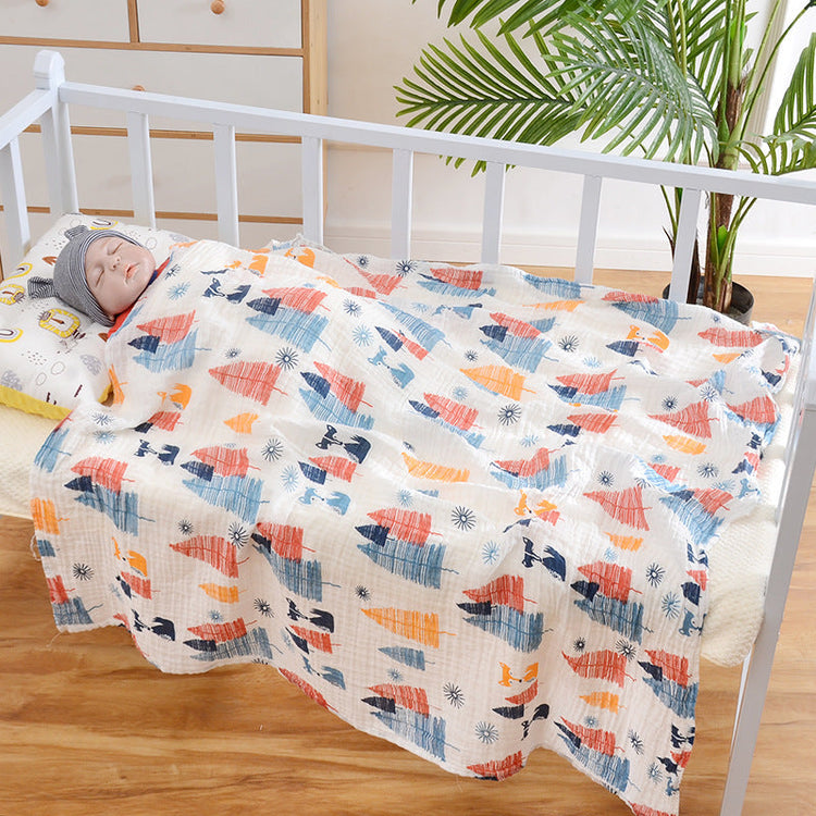 Cotton Cloth Swaddling Clothes Bath Towel Baby Blanket Pink Iolaus